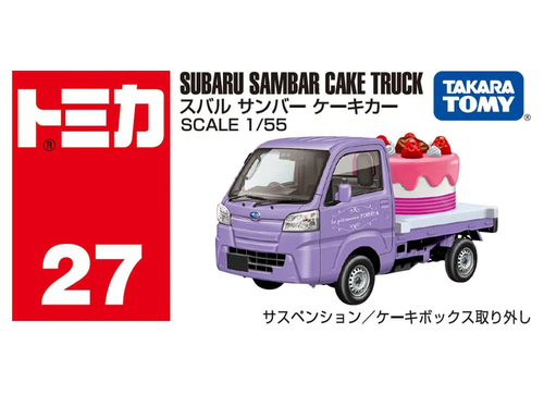 Load image into Gallery viewer, Takara Tomy Tomica Die-cast Model Car 1/55 No.27 Subaru Sambar Cake Car
