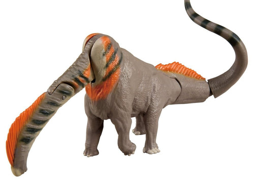 Load image into Gallery viewer, Takara Tomy Ania Jurassic World Titanosaurus Dinosaur Figure with Battle Card
