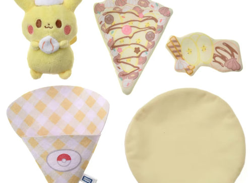 Load image into Gallery viewer, Takara Tomy Pokemon Poke Piece Crepe Plush Swaddle Pikachu
