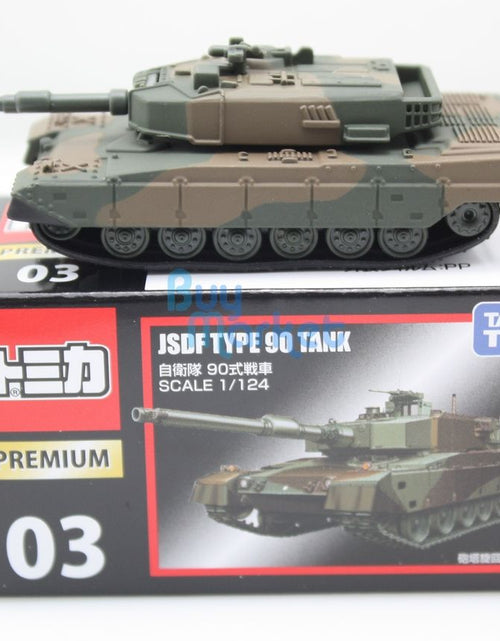 Load image into Gallery viewer, Takara Tomy Tomica Premium 03 JSDF Type 90 Tank Scale 1/124  Diecast Toy Car
