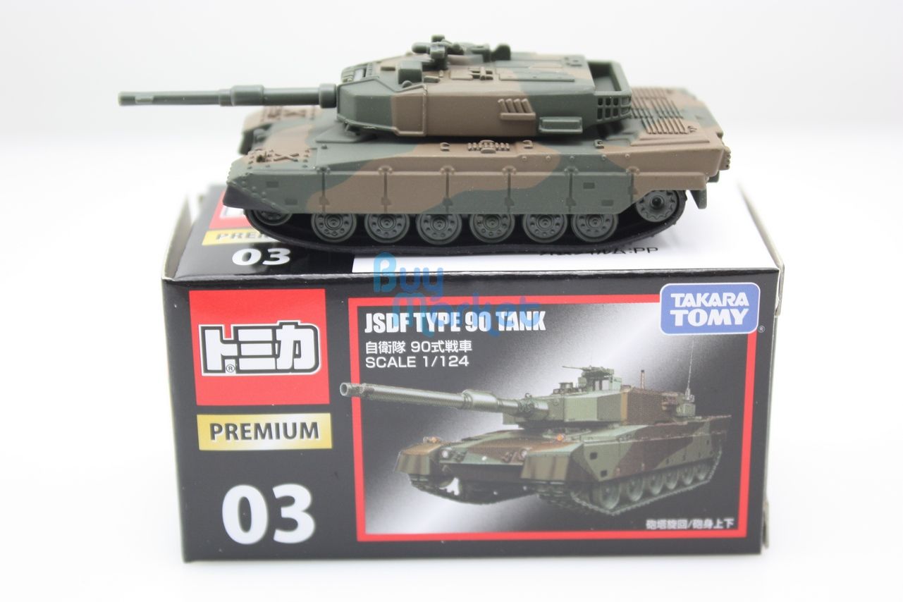 Takara Tomy Tomica Premium 03 JSDF Type 90 Tank Scale 1/124  Diecast Toy Car