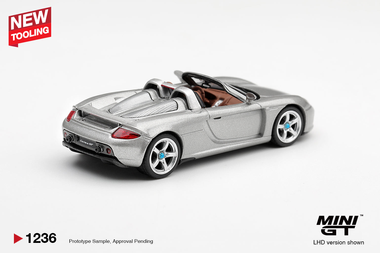 (Pre-order) Mini GT 1/64 #1236 Porsche Carrera GT GT Silver LHD