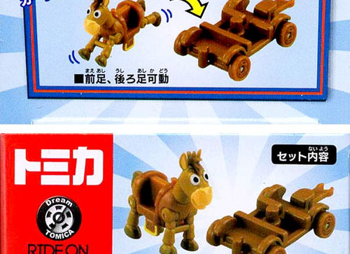 Load image into Gallery viewer, Takara Tomy Tomica Disney Motors TS-06 Toy Story 4 Bullseye &amp; Cart Diecast Car
