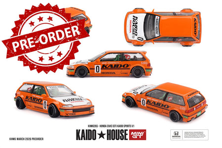 (Pre-order) Kaido House X Mini GT Honda Civic (EF) Kaido Sports V1 #KHMG265