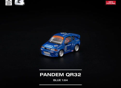 Load image into Gallery viewer, (Pre-order) POPRACE 1/64 - PANDEM QR32 Blue Diecast Model Car
