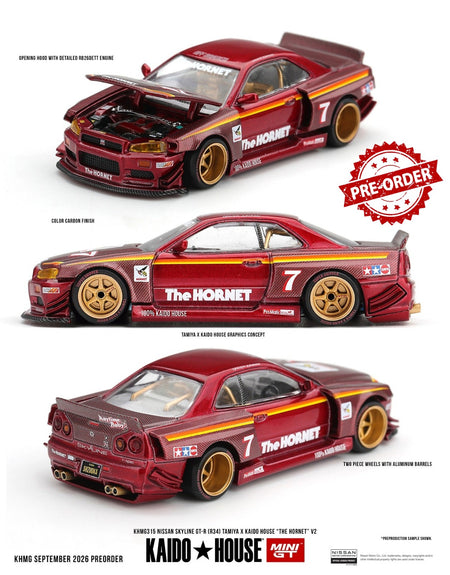 (Pre-order) Mini GT #315 Nissan Skyline GT-R (R34) TAMIYA x KAIDO HOUSE