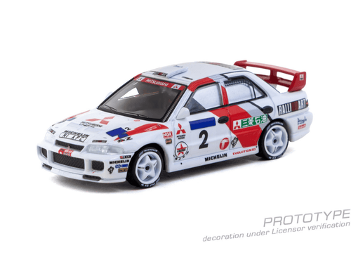 Load image into Gallery viewer, (Pre-order) Tarmac Works 1/64 Mitsubishi Lancer Evolution III Hong Kong 1996
