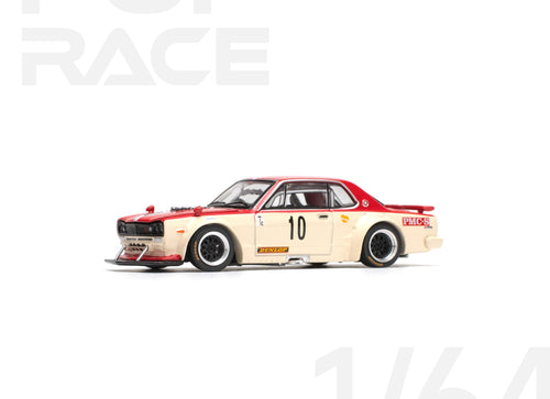 Load image into Gallery viewer, POPRACE 1/64 NISSAN SKYLINE GT-R V8 DRIFT (HAKOSUKA) - WATANABE Model
