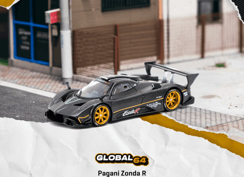 Load image into Gallery viewer, (Pre-order) Tarmac Works 1/64 Pagani Zonda R Matte Exposed Carbon Fiber Model
