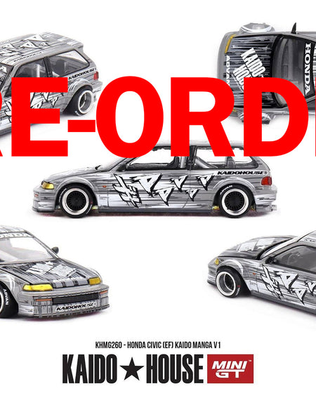 (Pre-order) Kaido House X Mini GT Honda Civic (EF) Kaido Manga V1 #KHMG260