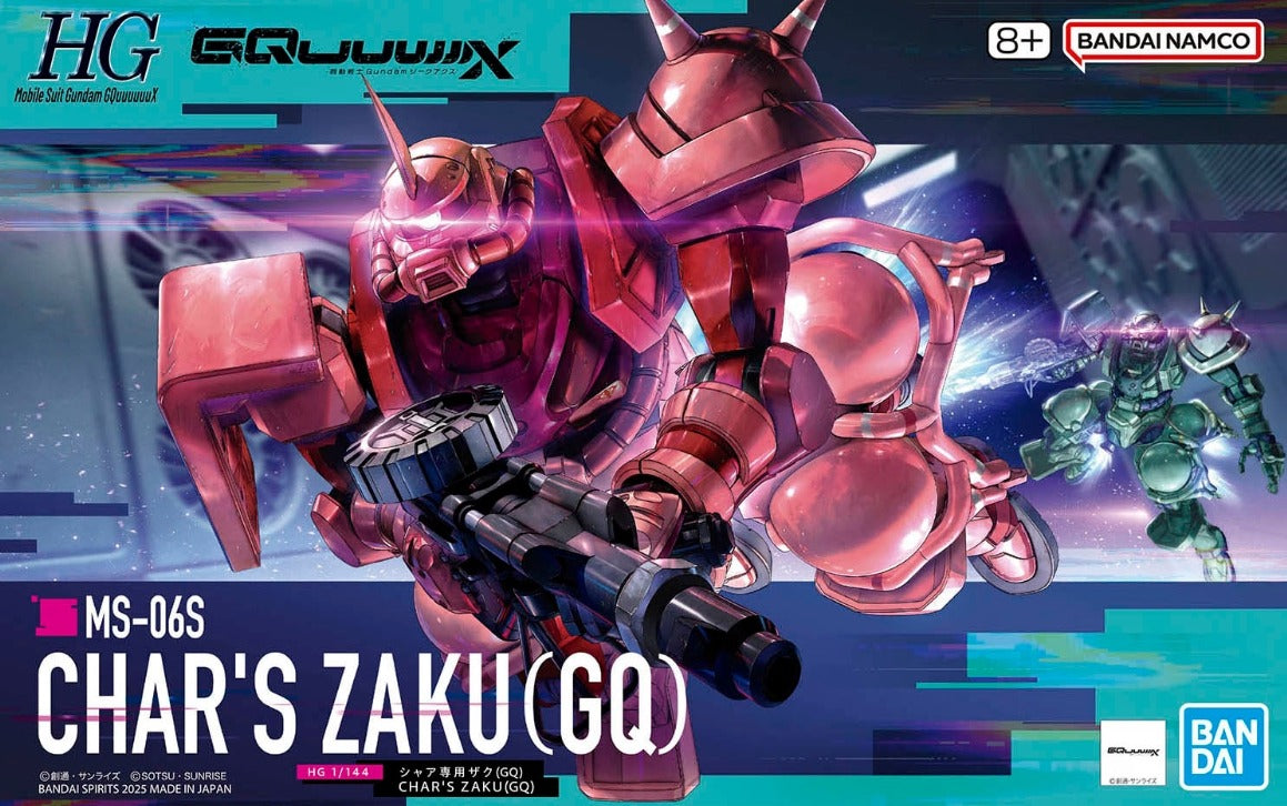 Bandai HG Model Kits - 1/144 Char's Zaku(GQ) Mobile Suit Gundam GQuuuuuuX