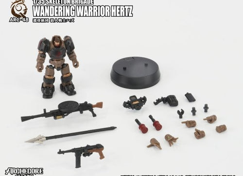 Load image into Gallery viewer, ARCHECORE ARC-48 Skeleton Brigade Wandering Warrior Hertz Action Figure Set
