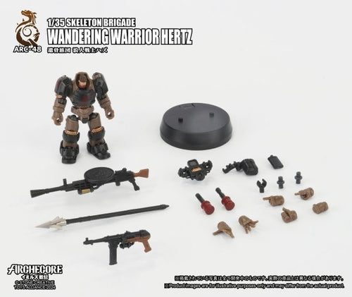 Load image into Gallery viewer, ARCHECORE ARC-48 Skeleton Brigade Wandering Warrior Hertz Action Figure Set
