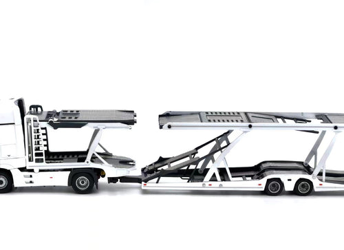 Load image into Gallery viewer, Tiny City - Mercedes-Benz Actros MP5 Transporter (White) Model car
