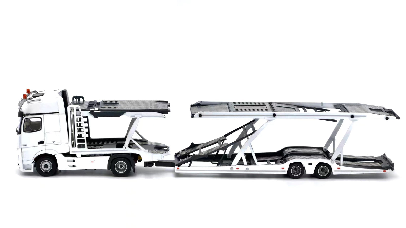 (In Stock) Tiny City - Mercedes-Benz Actros MP5 Transporter (White) Model car