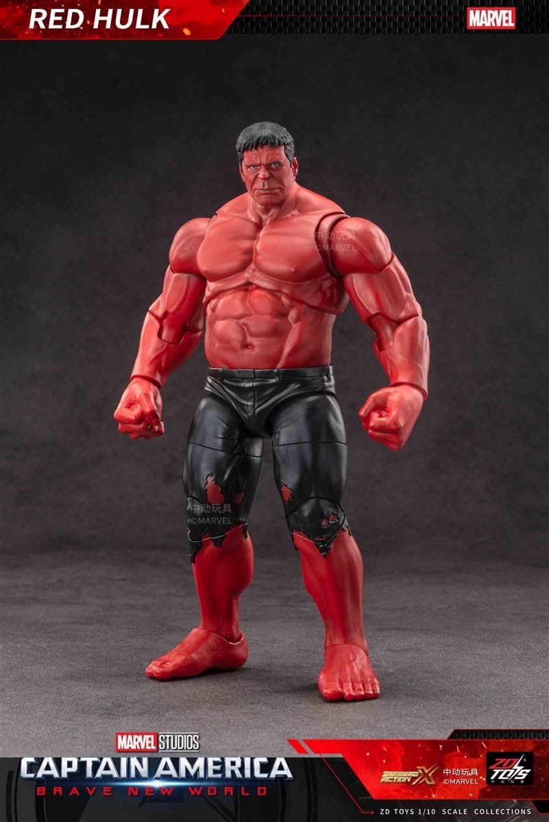 ZD Toys Marvel Studios Captain America Brave New World - Red Hulk Action Figure