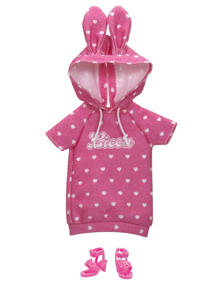 Takara Tomy Licca-chan Dress LW-01 My First Series Bunny Hoodie Licca (NO DOLL)