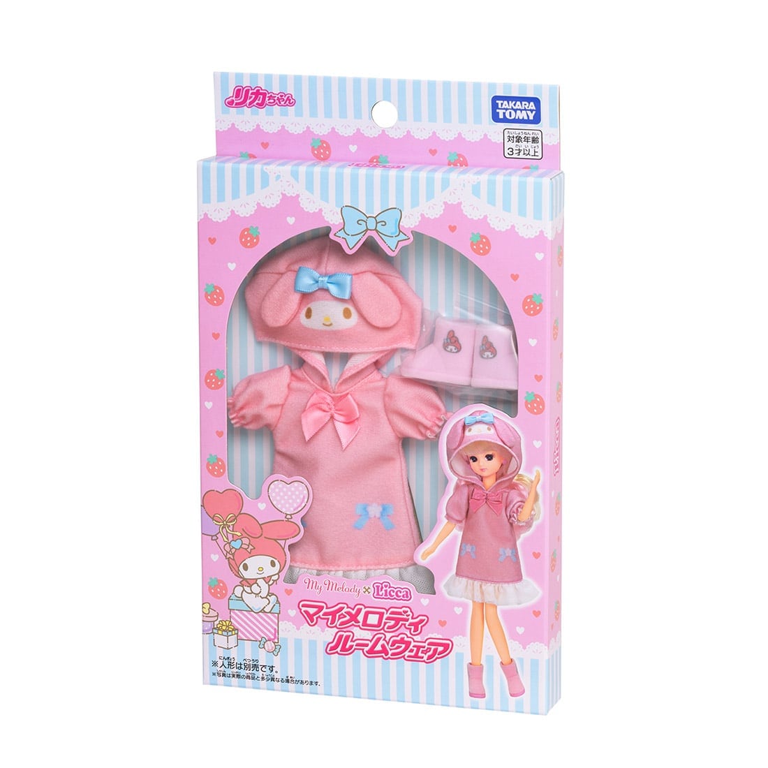 Takara Tomy Licca-chan My Melody Roomwear - Loungewear and Slipper (NO DOLL)
