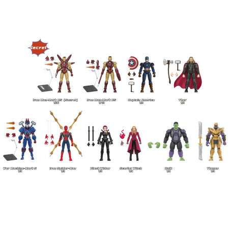 Blokees Marvel Champion Class Lite 002 Avengers 4 Model Kits Set (Full set of 9)
