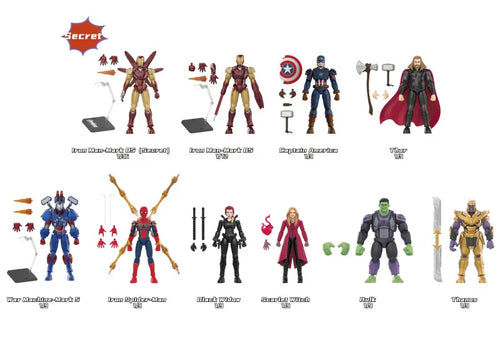 Load image into Gallery viewer, Blokees Marvel Champion Class Lite 002 Avengers 4 Model Kits Set (Full set of 9)
