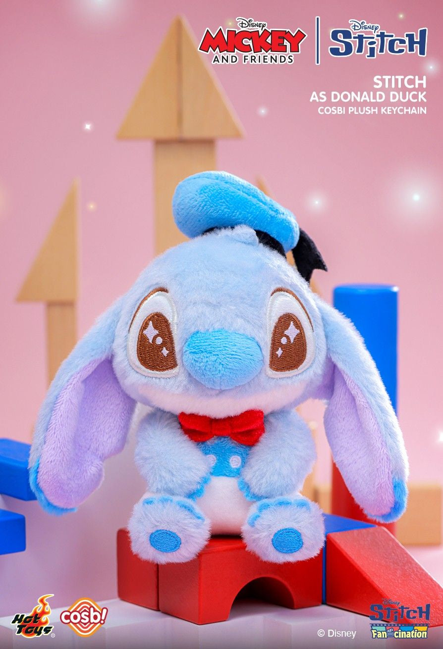 Hot Toys Mickey & Friends Stitch Cosbi Plush Keychain Collection (Set of 6)