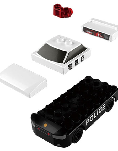 Takara Tomy Tomica Plarail Blocks Patrol Police Car set