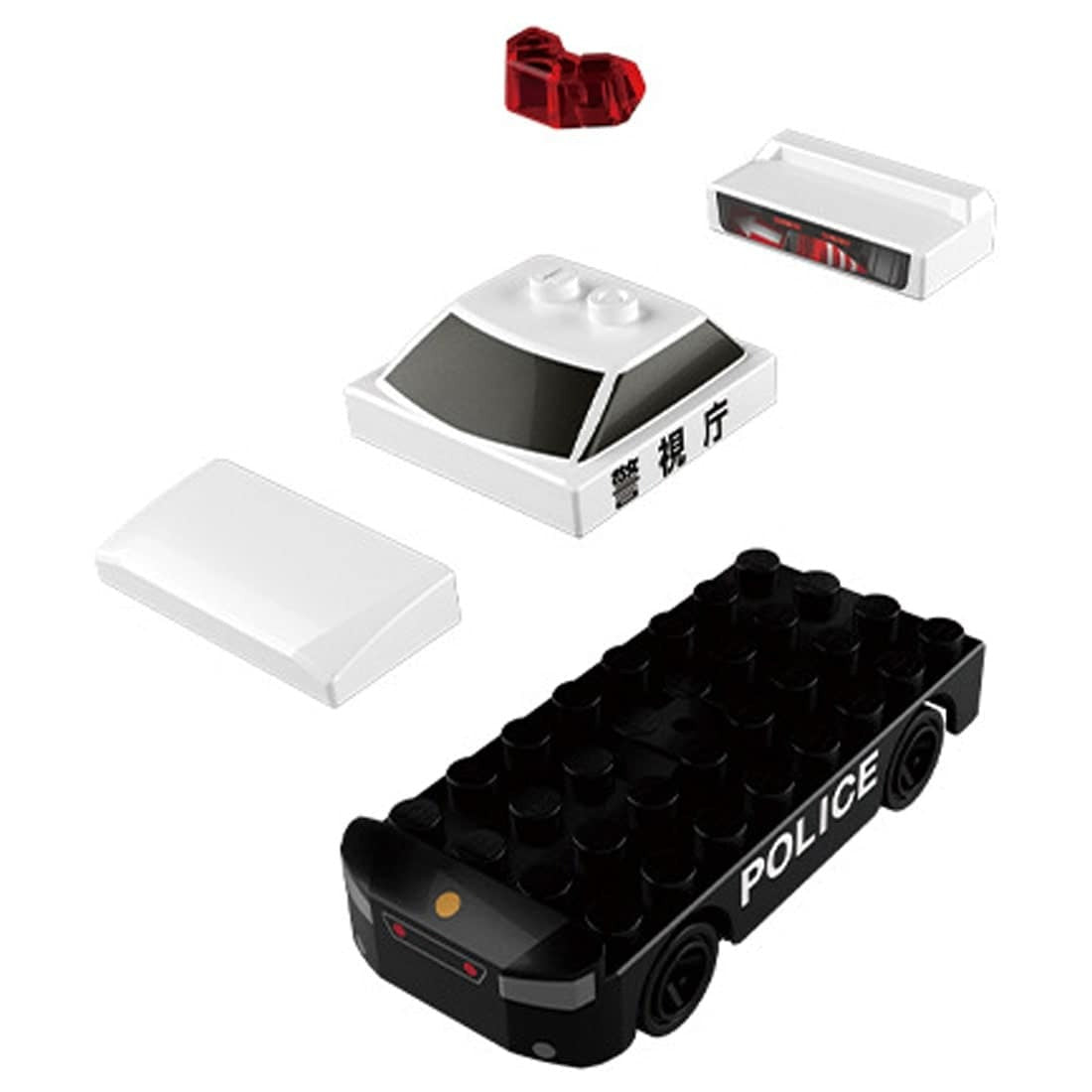 Takara Tomy Tomica Plarail Blocks Patrol Police Car set