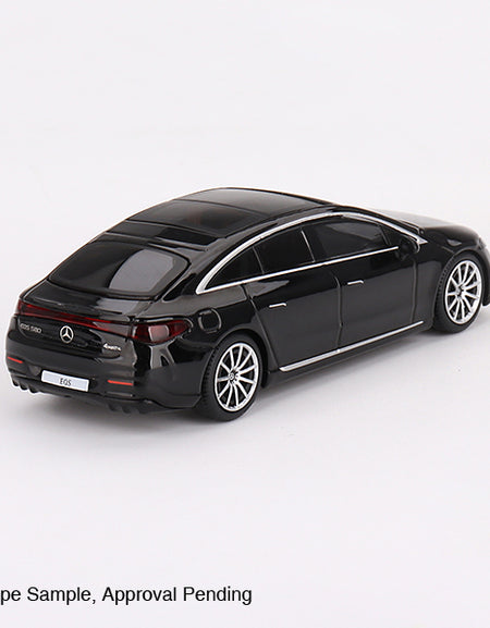 Mini GT #694 1/64 Mercedes-Benz EQS 580 4MATIC Black LHD model Car