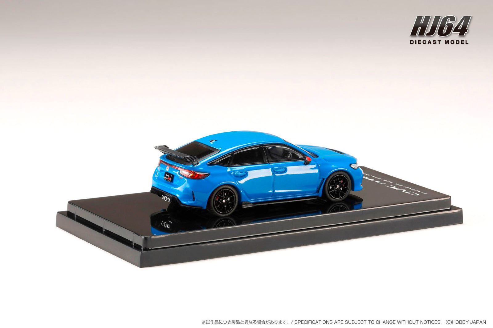 Hobby JAPAN 1/64 1/64 Honda CIVIC TYPE R (FL5) RACING BLACK Package BLUE Model