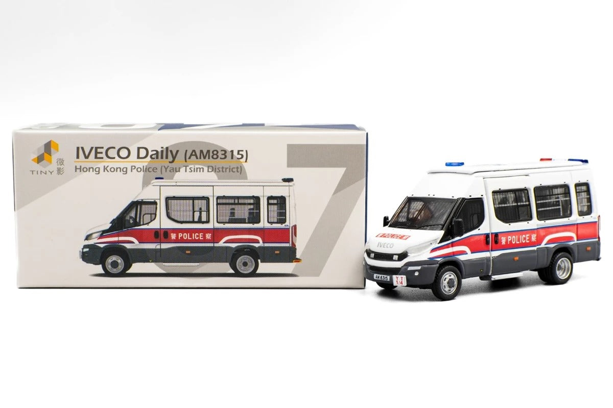 Tiny City HKP07 Die-cast Model Car - IVECO Daily Police Patrol Car (AM8315)