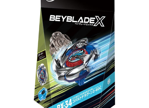 Load image into Gallery viewer, (Pre-order / Shipping Date: end of Jul 2026) Takara Tomy Beyblade X Starter BX-34 Starter Cobalt Dragoon 2-60C
