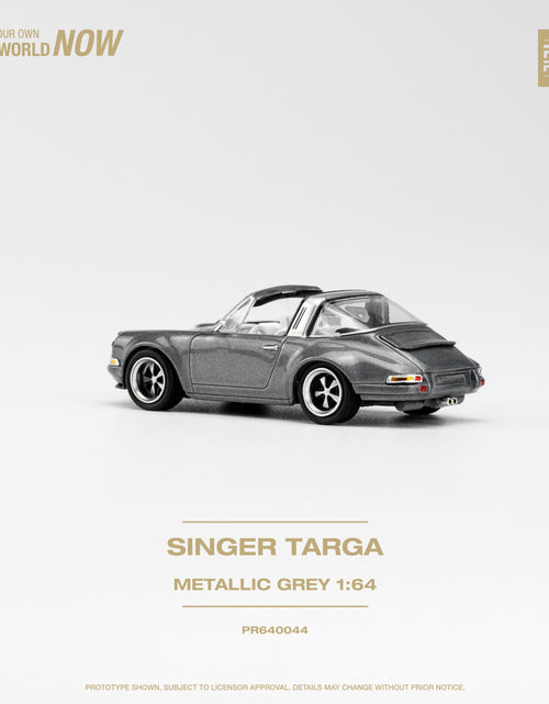 Load image into Gallery viewer, POPRACE 1/64 SINGER TARGA METALLIC GREY Diecaset Model Car
