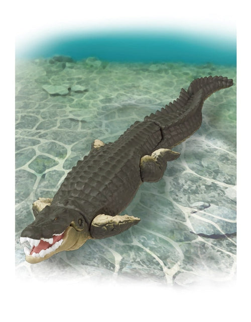 Load image into Gallery viewer, Takara Tomy Ania AL-28 Saltwater Crocodile (Floatee Ver) Animal Figure
