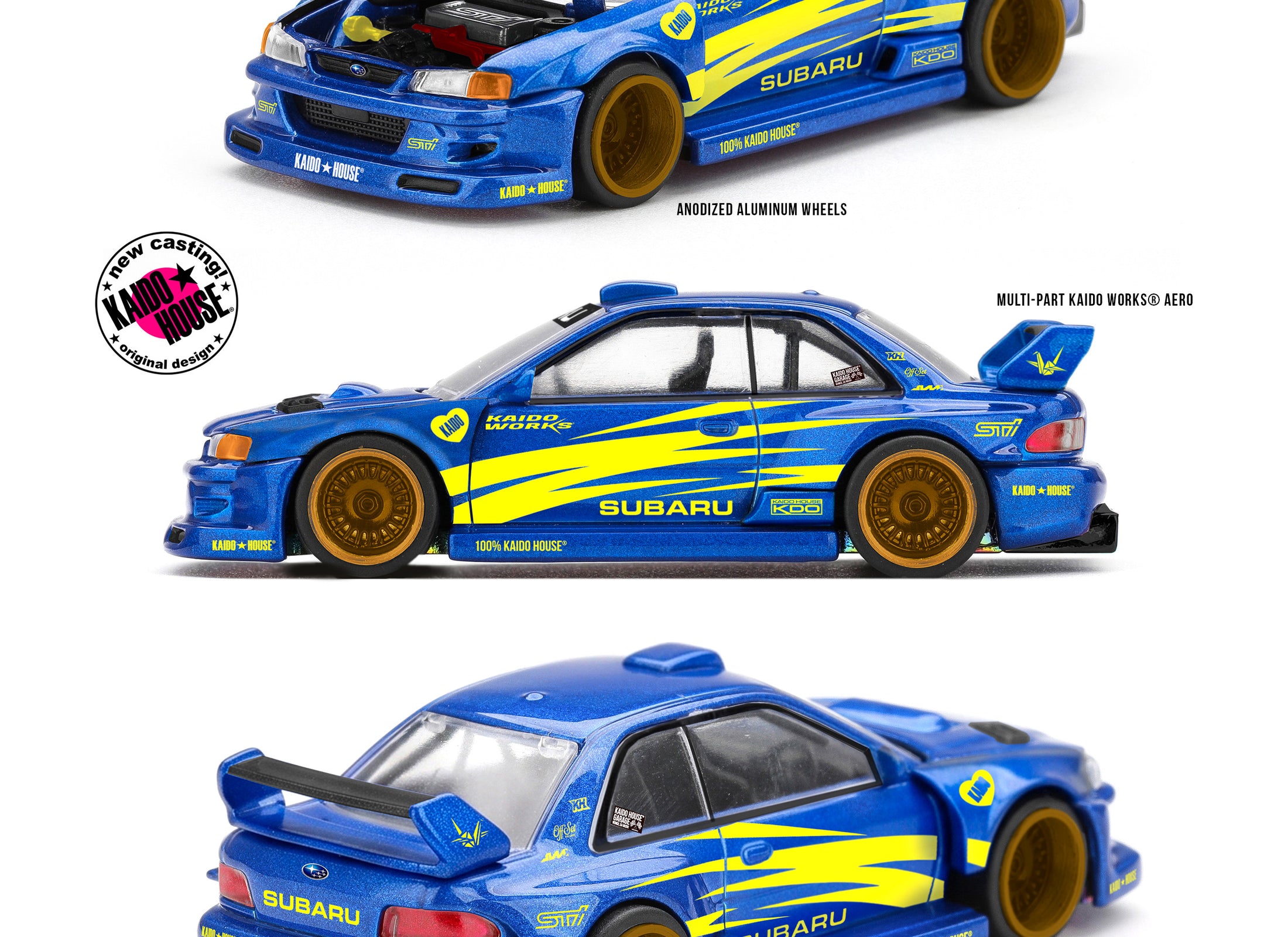 (Pre-order) Mini GT x Kaido House #318 Subaru Impreza WRX STI KAIDO WORKS V1