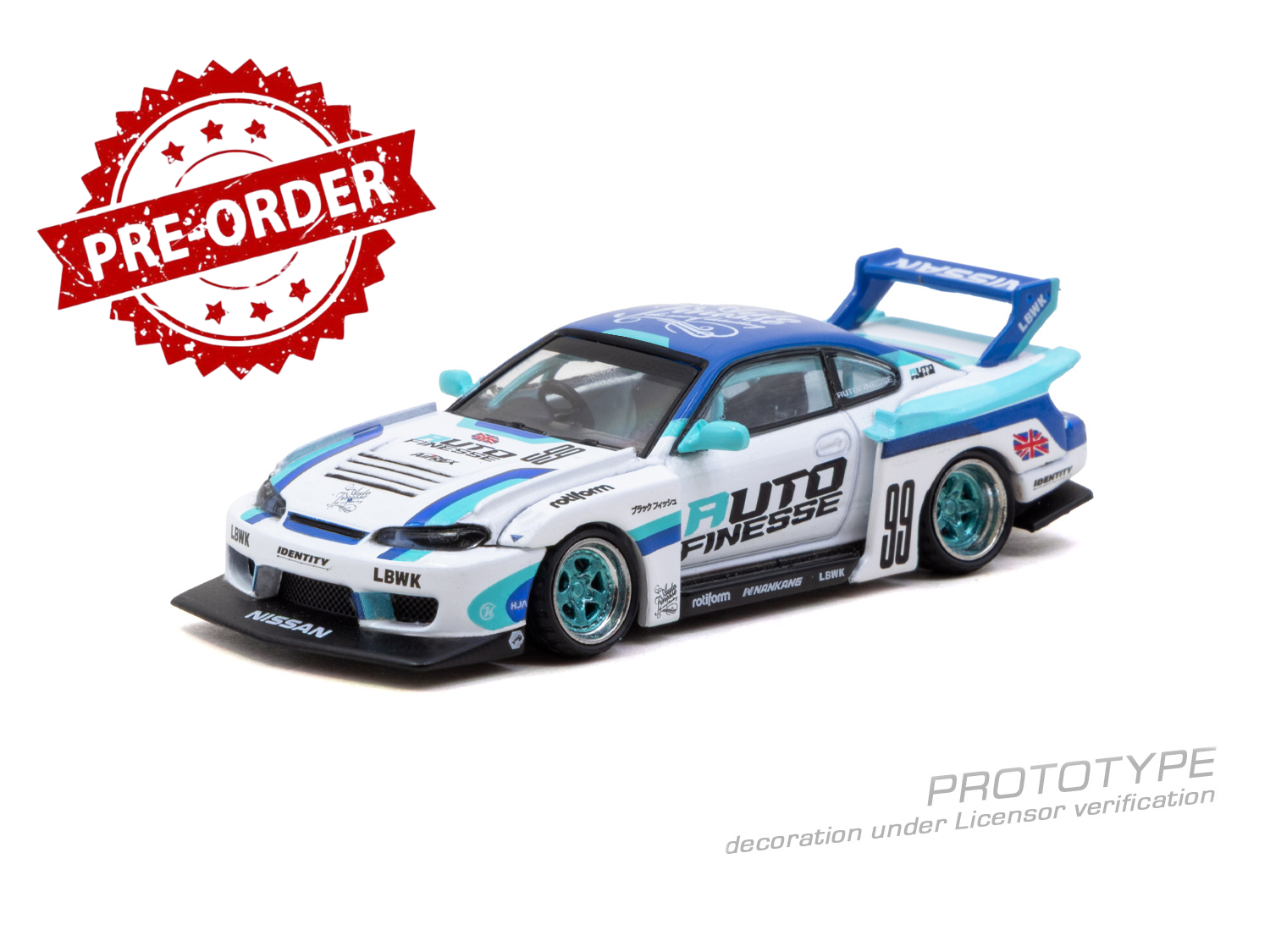 (Pre-order) Tarmac Works 1/64 LB-Super Silhouette Nissan SILVIA (S15) Diecast
