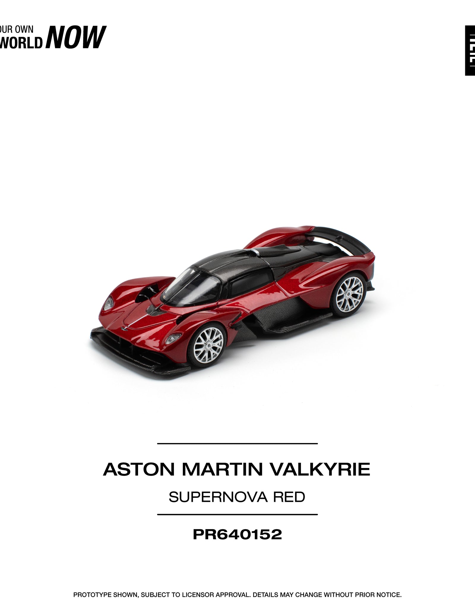 POPRACE 1/64 ASTON MARTIN VALKYRIE SUPERNOVA RED Diecast model car