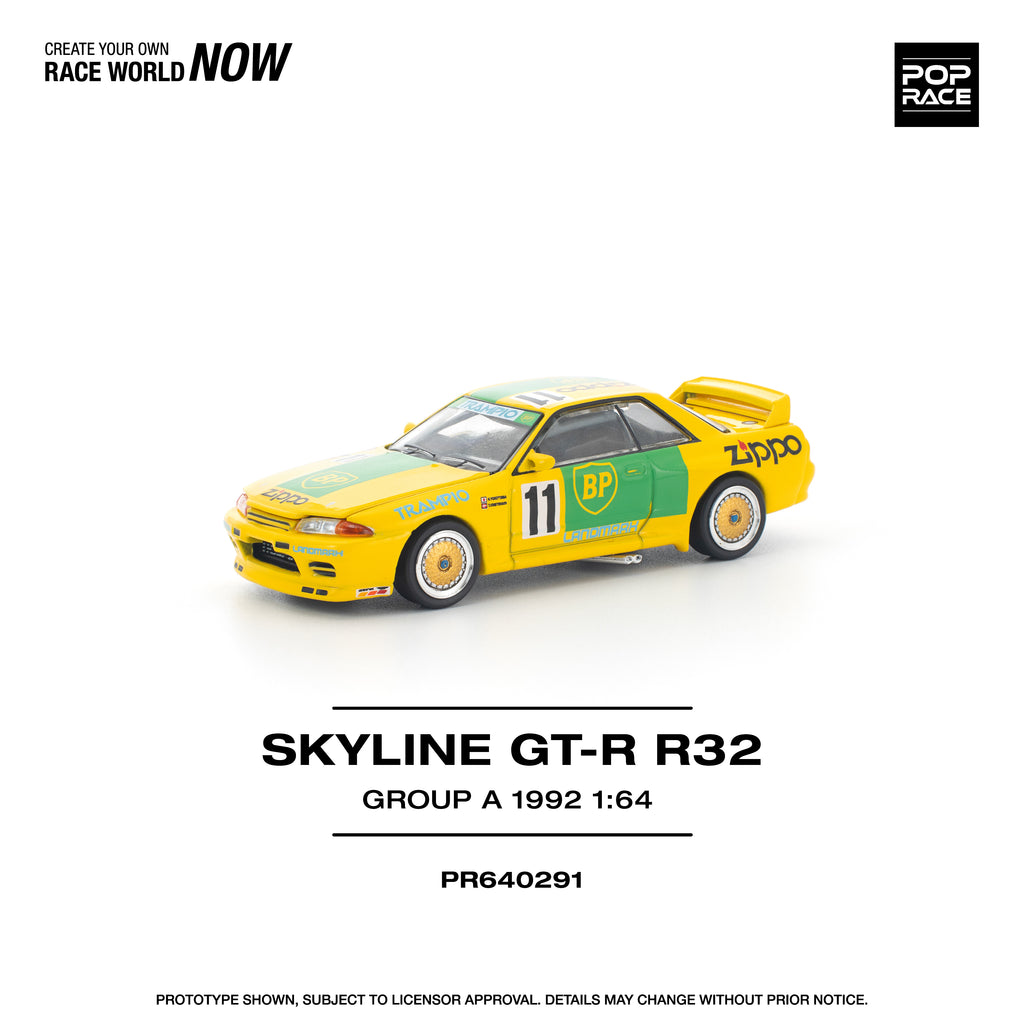 (Pre-order) POPRACE 1/64 GT-R R32 GROUP A 1992 Diecast Model Car
