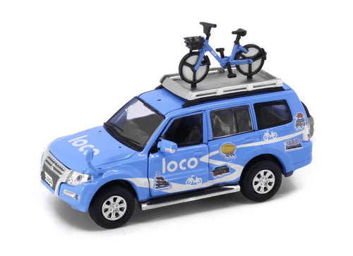Load image into Gallery viewer, Tiny City 128 Die-cast Model Car - MITSUBISHI Pajero Loco Bike

