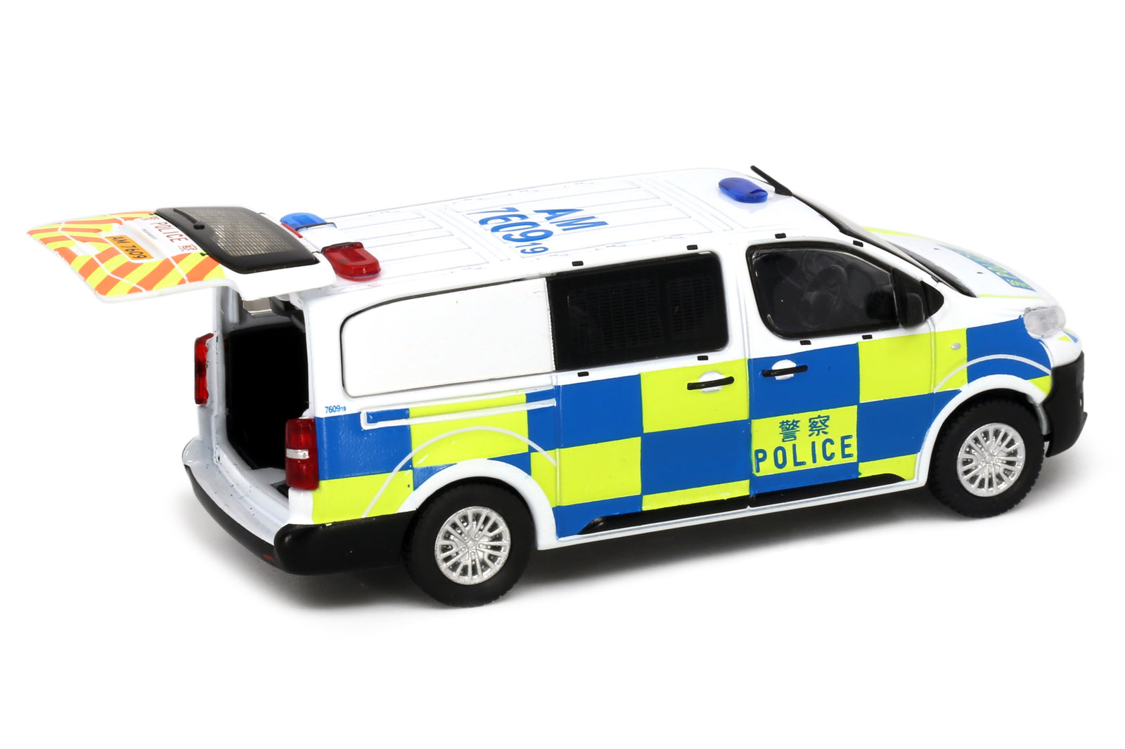 Tiny City 185 Die-cast Model Car - Peugeot Expert Police Traffic (AM7609)