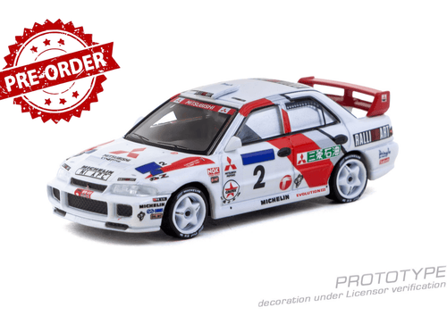 Load image into Gallery viewer, (Pre-order) Tarmac Works 1/64 Mitsubishi Lancer Evolution III Hong Kong 1996
