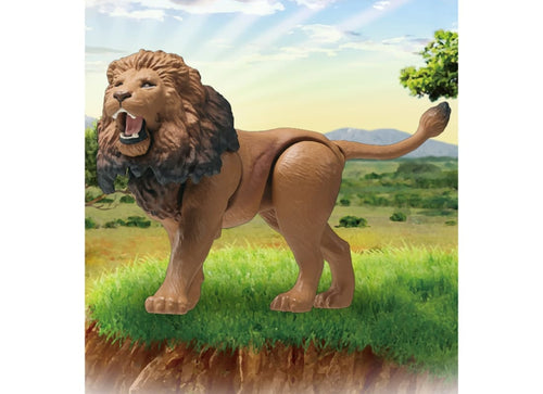 Load image into Gallery viewer, Takara Tomy Ania AL-25 Lion Animal Figure with Color Picture Cards
