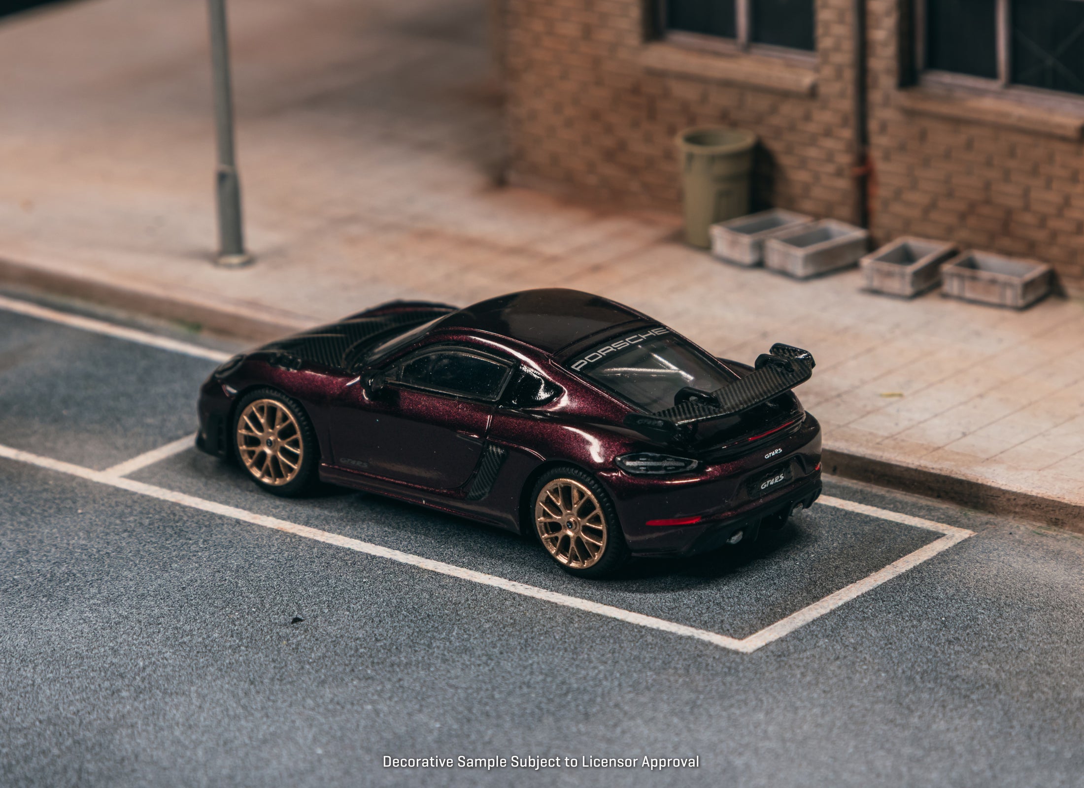 (Pre-order) Tarmac Works 1/64 Porsche Cayman GT4RS Amethyst Metallic Model Car