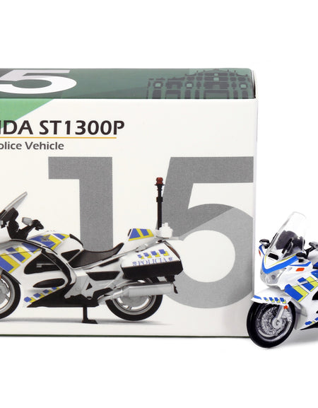 Tiny City MC15 Die-cast Model Car - Honda ST 1300 Macau Police Motor Bike
