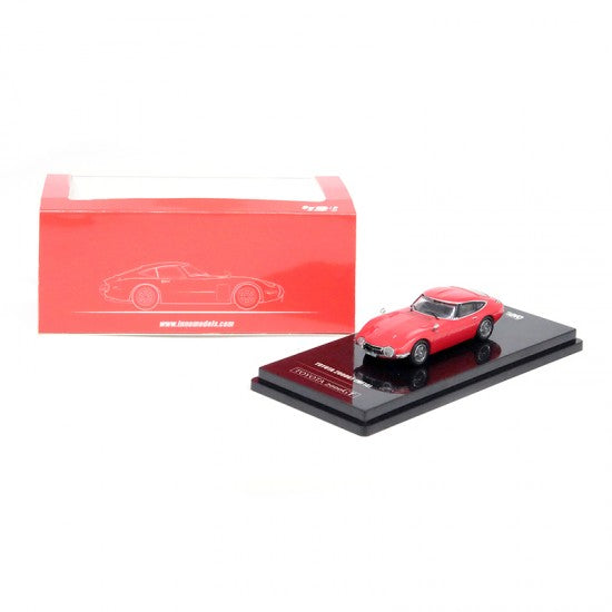 INNO64 1/64 Die-cast TOYOTA 2000GT Solar Red Model Car