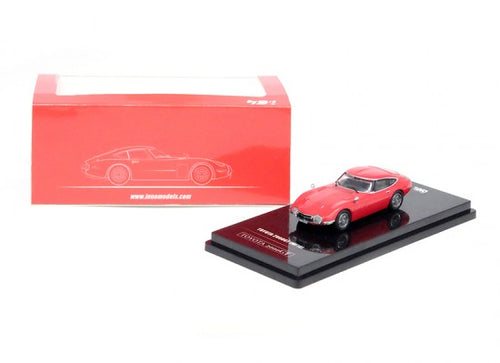 Load image into Gallery viewer, INNO64 1/64 Die-cast TOYOTA 2000GT Solar Red Model Car
