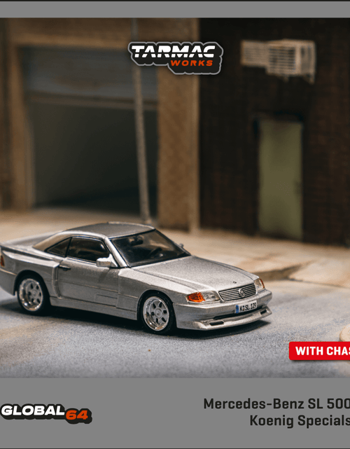 Load image into Gallery viewer, Tarmac Works 1/64 Mercedes-Benz SL 500 Koenig Specials Silver Model
