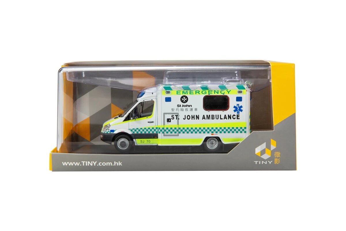 Tiny City Hobby 1/43 Mercedes-Benz Sprinter St. John Ambulance (SJ70) Model Car