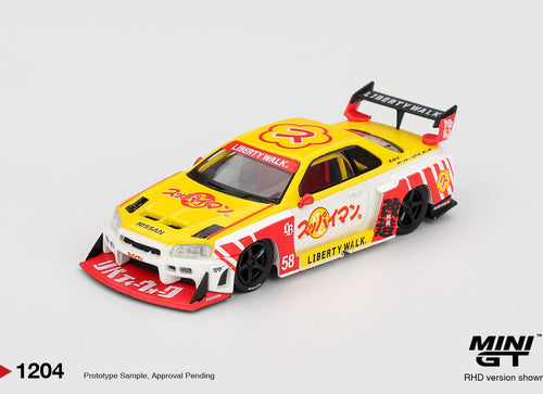 Load image into Gallery viewer, (Pre-order) MINI GT #1204 Nissan LB-ER34 Super Silhouette SKYLINE Suppaiman
