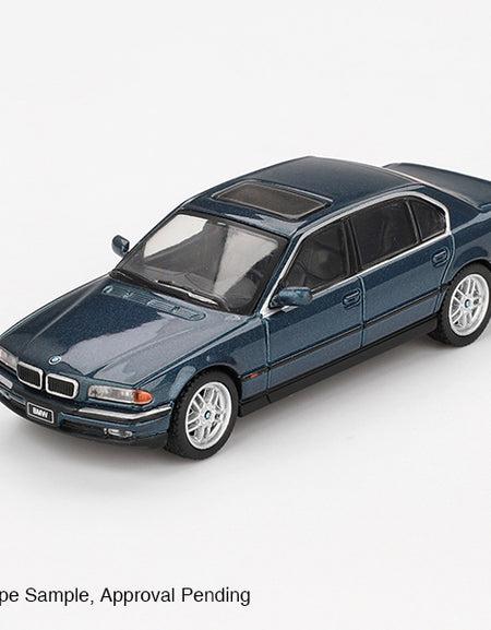 (Pre-order) Mini GT #894 BMW 750IL Sorrento Blue Metallic LHD Diecast Model Car