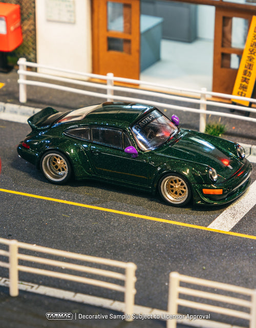Load image into Gallery viewer, Tarmac Works 1/64 RWB 964 Green Diecast Model Car
